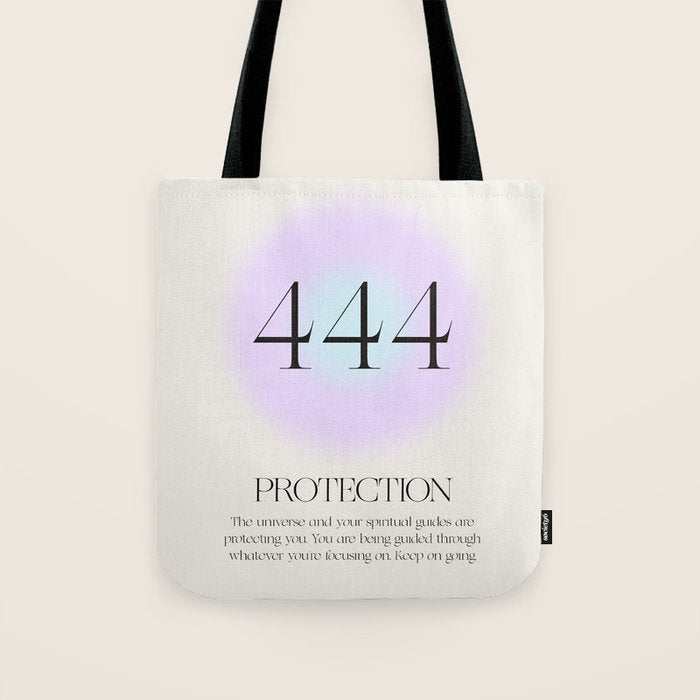 Angel Number 444 | Protection Tote Bag Gallery Image 1