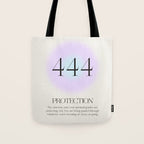Angel Number 444 | Protection Tote Bag Gallery Image 1