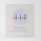 Angel Number 444 | Protection Throw Blanket Gallery Image 2
