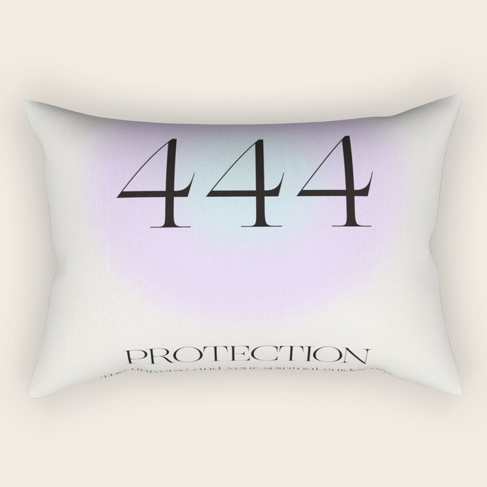 Angel Number 444 | Protection Rectangular Pillow Gallery Image 1