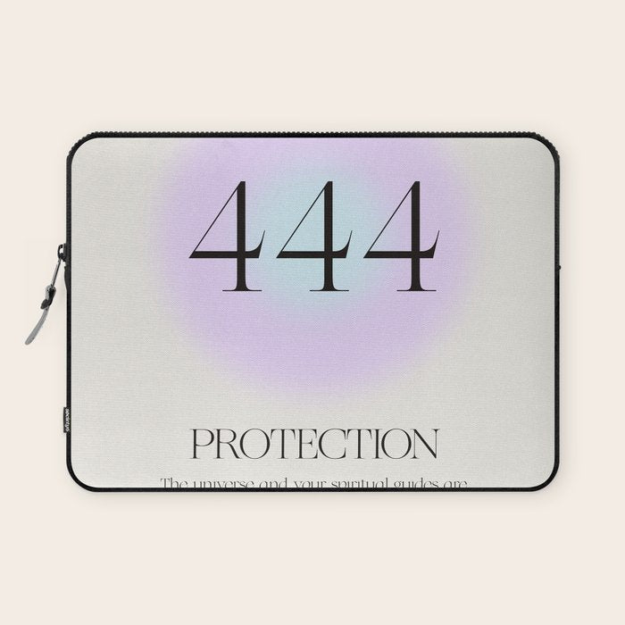 Angel Number 444 | Protection Laptop Sleeve Gallery Image 1