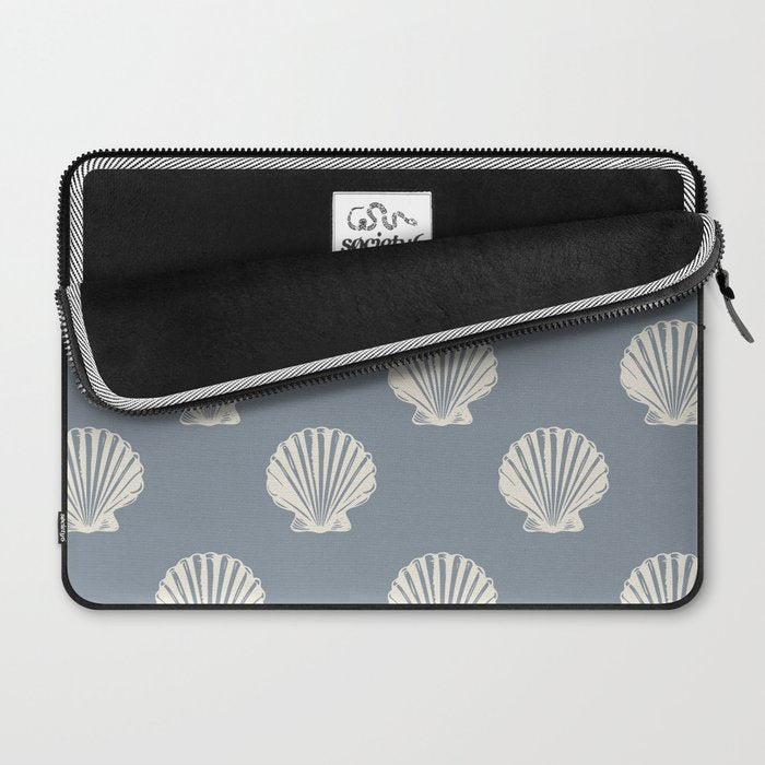 coastal scallop seashells Laptop Sleeve Gallery Image 2