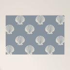 coastal scallop seashells Welcome Mat Gallery Image 1