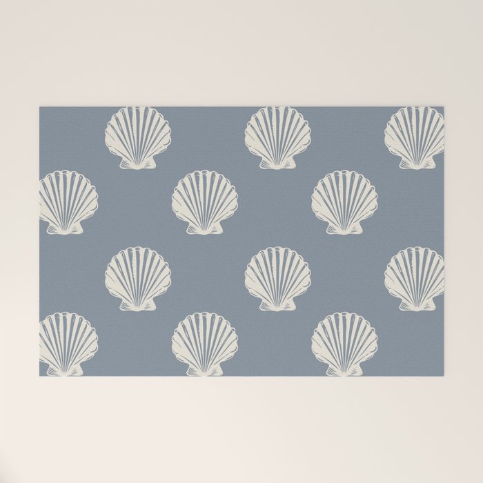 coastal scallop seashells Welcome Mat Gallery Image 1