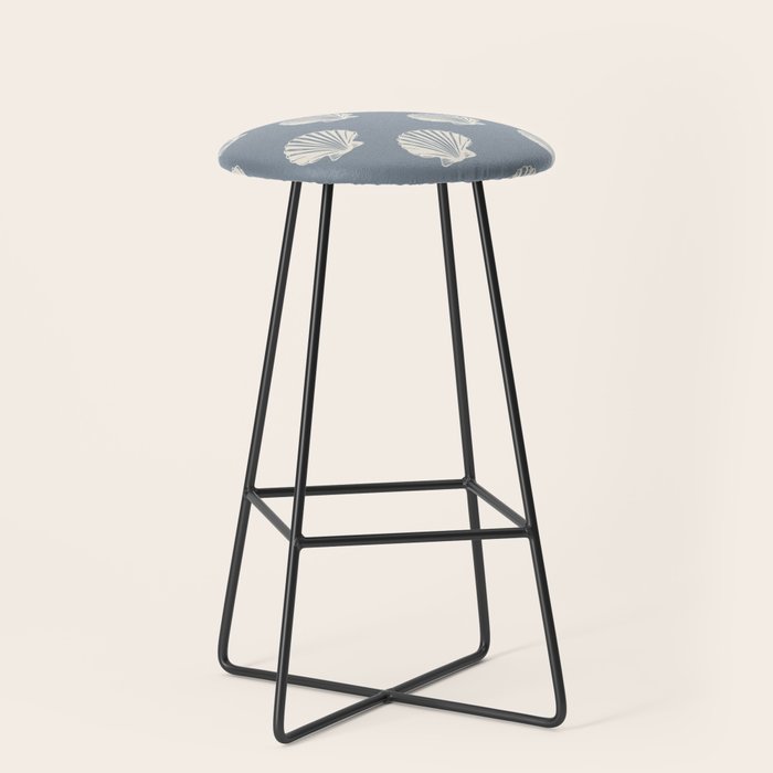 coastal scallop seashells Stool Gallery Image 1