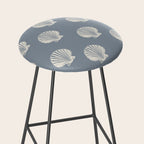 coastal scallop seashells Stool Gallery Image 2