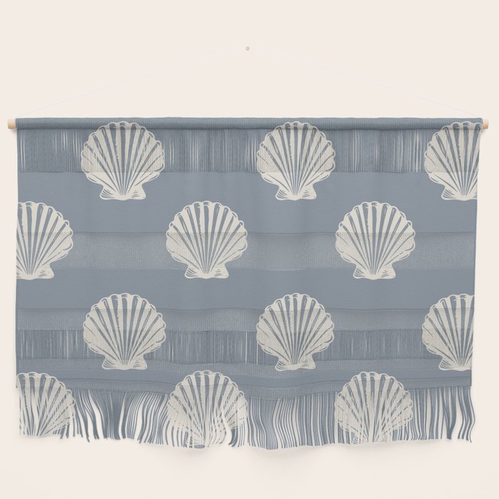 coastal scallop seashells Wall Hanging Gallery Image 1