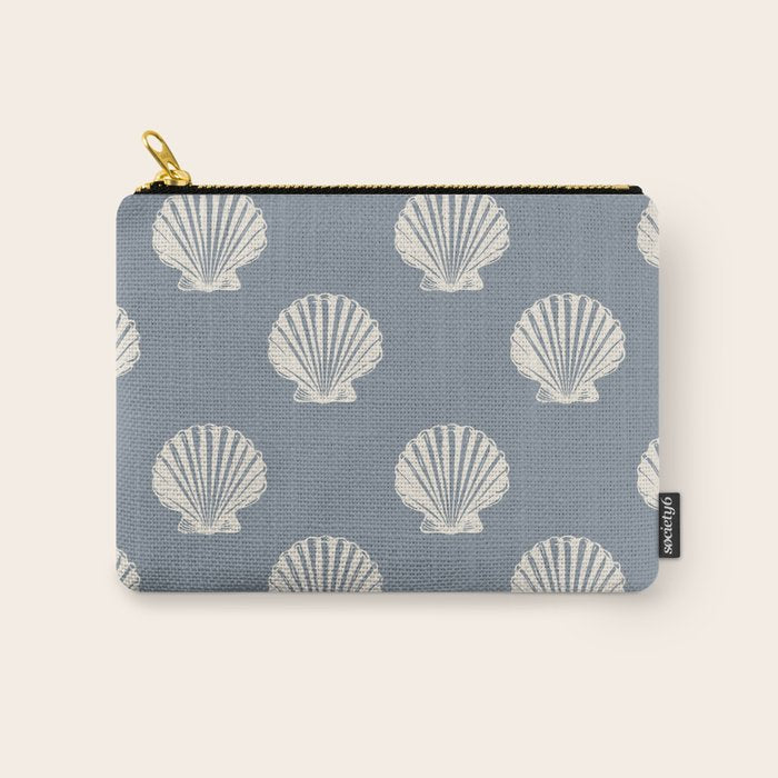 coastal scallop seashells Carry All Pouch Gallery Image 1