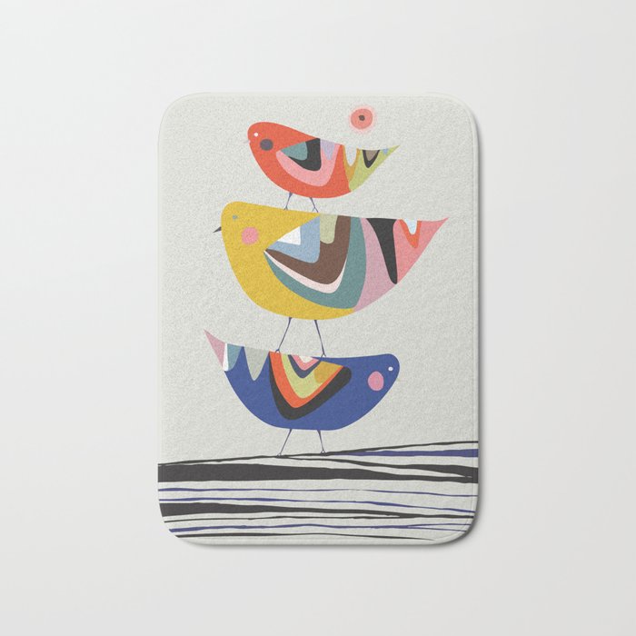 Mid Century Family Tree Bath Mat Gallery Image 1