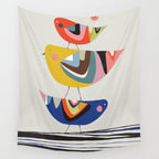Mid Century Family Tree Wall Tapestry Gallery Image 4