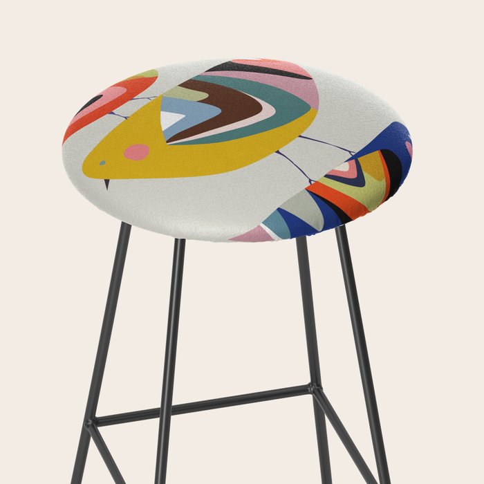 Mid Century Family Tree Stool Gallery Image 2