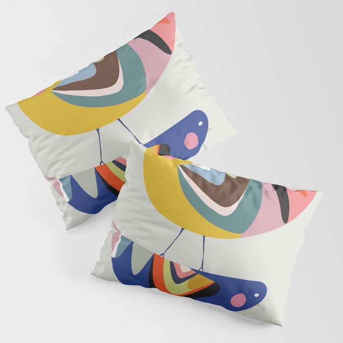 Mid Century Family Tree Pillow Sham Gallery Image 1
