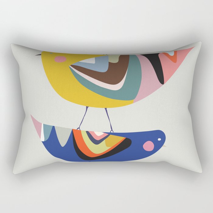 Mid Century Family Tree Rectangular Pillow Gallery Image 2