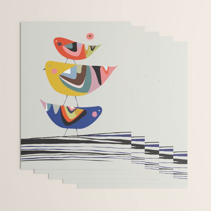 Mid Century Family Tree Wrapping Paper Gallery Image 3