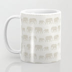elephant march - beige Coffee Mug Gallery Image 3