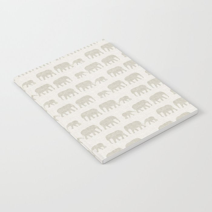 elephant march - beige Notebook Gallery Image 1