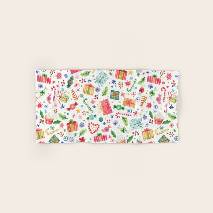 Holiday 2025 Sweets, Gifts and Candies Bath Towel Gallery Image 1