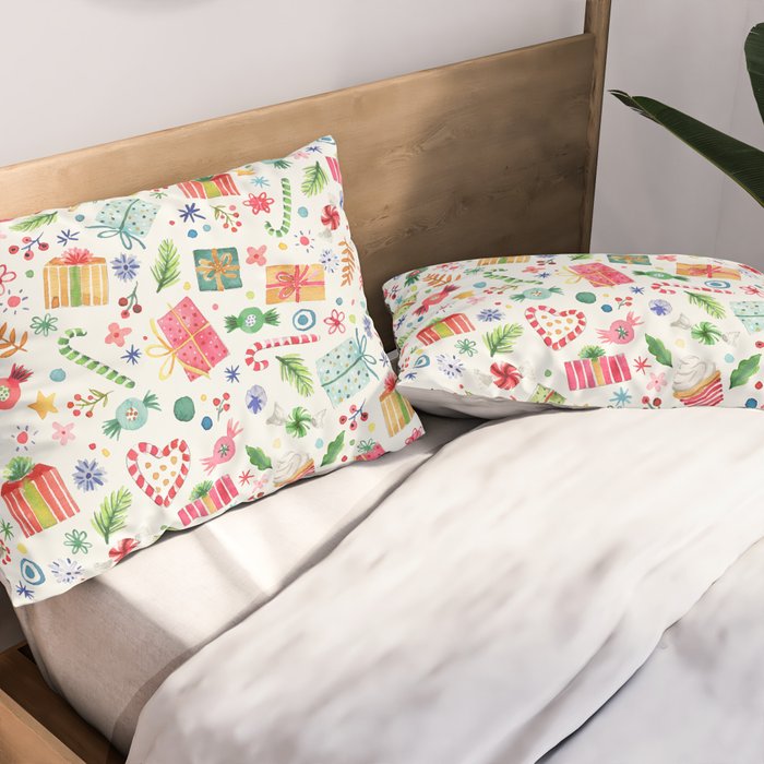 Holiday 2025 Sweets, Gifts and Candies Pillow Sham Gallery Image 2