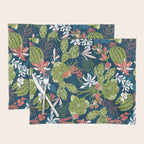 Succulent Garden Navy Placemat Gallery Image 1