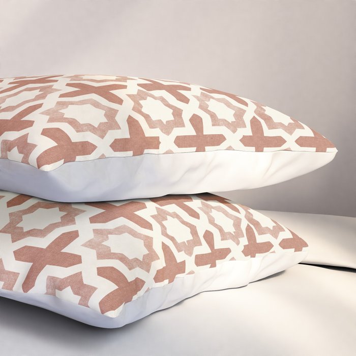 river stars - multi terracotta Pillow Sham Gallery Image 3