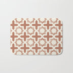river stars - multi terracotta Bath Mat Gallery Image 1