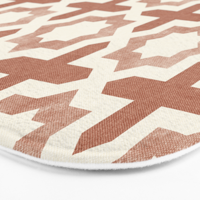 river stars - multi terracotta Bath Mat Gallery Image 3