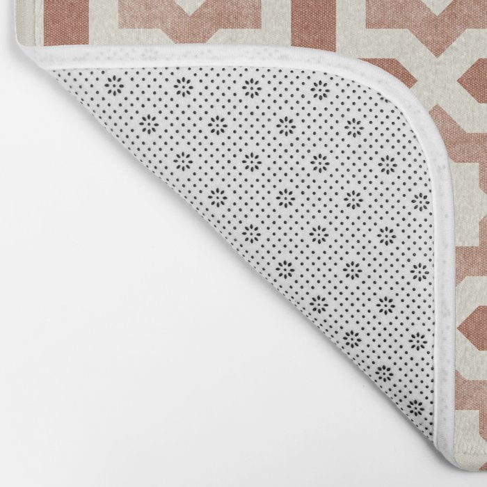 river stars - multi terracotta Bath Mat Gallery Image 2