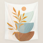 Soft Abstract Shapes 02 Wall Tapestry Gallery Image 4