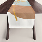 Soft Abstract Shapes 02 Table Runner Gallery Image 1