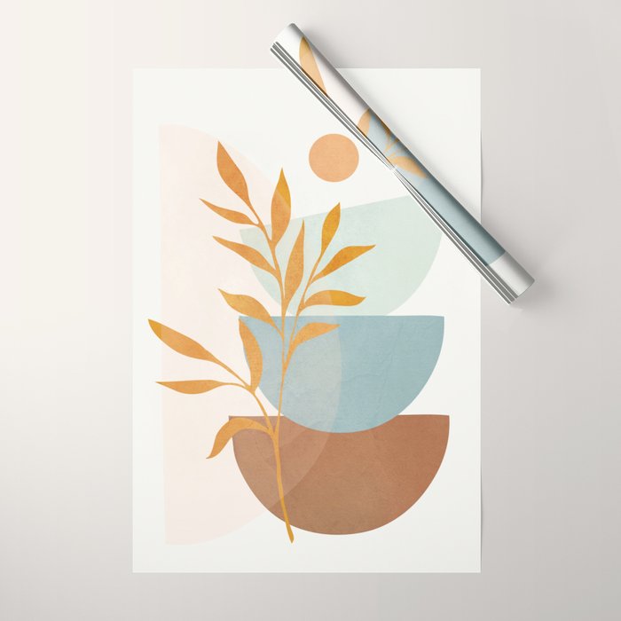 Soft Abstract Shapes 02 Wrapping Paper Gallery Image 1