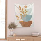 Soft Abstract Shapes 02 Wall Tapestry Gallery Image 2