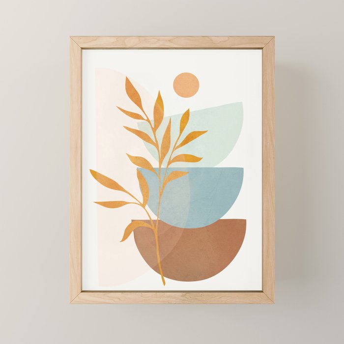 Soft Abstract Shapes 02 Mini Art Print Gallery Image 1