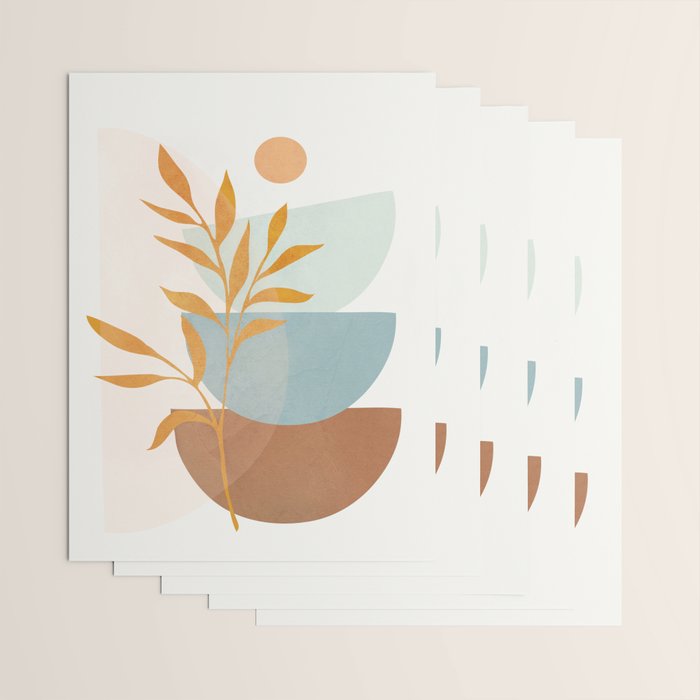 Soft Abstract Shapes 02 Wrapping Paper Gallery Image 3