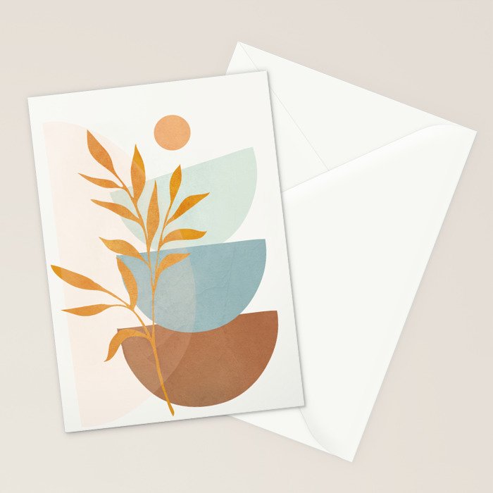 Soft Abstract Shapes 02 Stationery Card Gallery Image 2