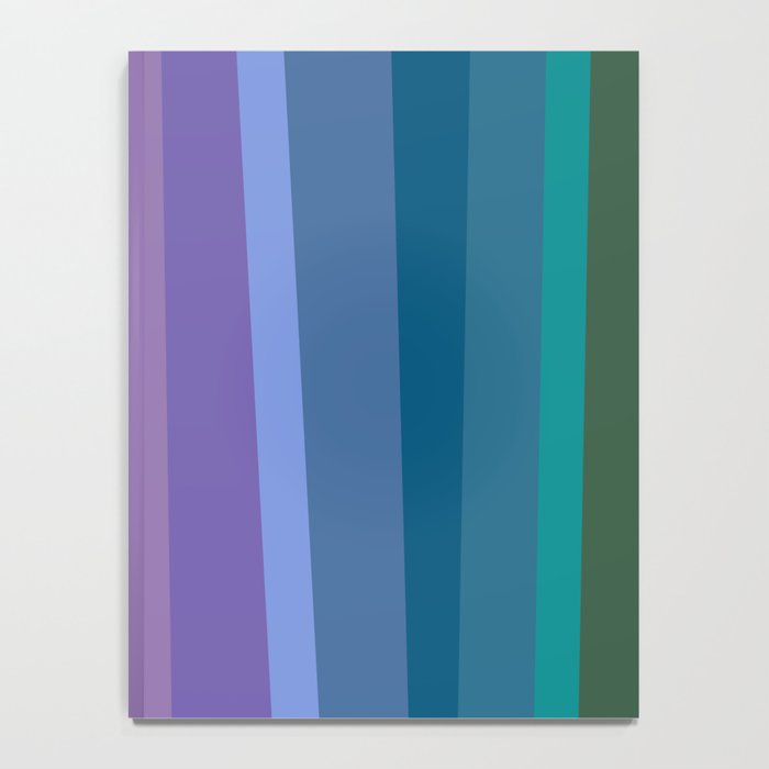 Modern Bright Rainbow Abstract Stripes Notebook Gallery Image 4