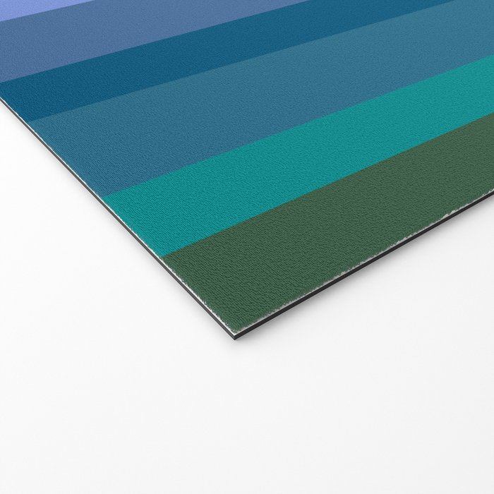 Modern Bright Rainbow Abstract Stripes Welcome Mat Gallery Image 2