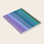 Modern Bright Rainbow Abstract Stripes Notebook Gallery Image 2