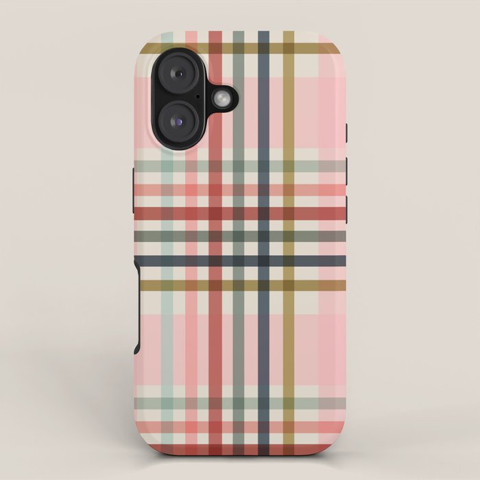 Modern Pastel Grid B iPhone Case Gallery Image 1