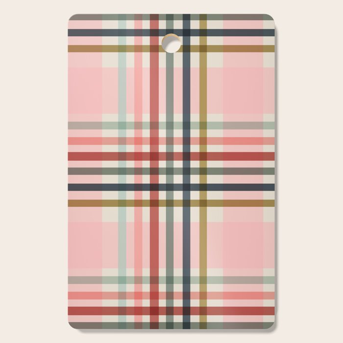 Modern Pastel Grid B Cutting Board Gallery Image 1