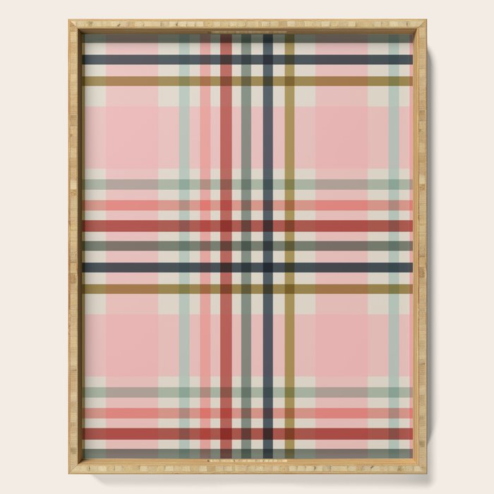 Modern Pastel Grid B Serving Tray Gallery Image 1