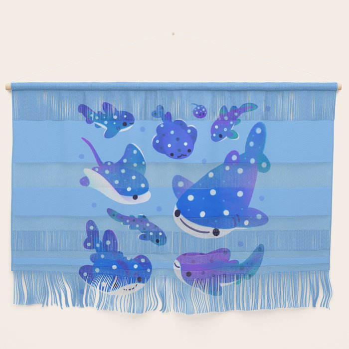 Polka dot shark Wall Hanging Gallery Image 1
