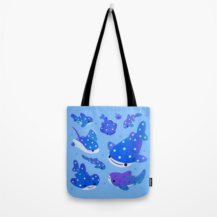 Polka dot shark Tote Bag Gallery Image 2