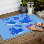 Polka dot shark Outdoor Rug Gallery Image 2