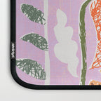 Block print summer meadow soft lilac Laptop Sleeve Gallery Image 3