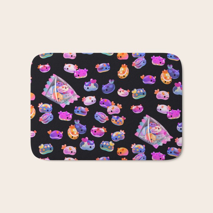 Jelly bean sea slug - dark Bath Mat Gallery Image 1