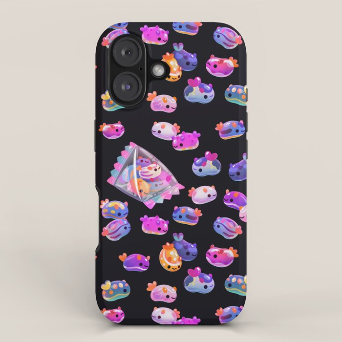 Jelly bean sea slug - dark iPhone Case Gallery Image 1