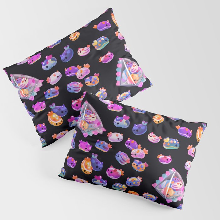 Jelly bean sea slug - dark Pillow Sham Gallery Image 3