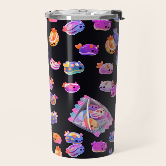 Jelly bean sea slug - dark Travel Mug Gallery Image 2