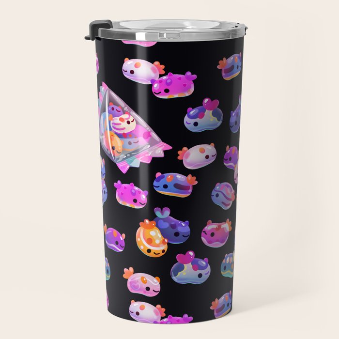 Jelly bean sea slug - dark Travel Mug Gallery Image 3
