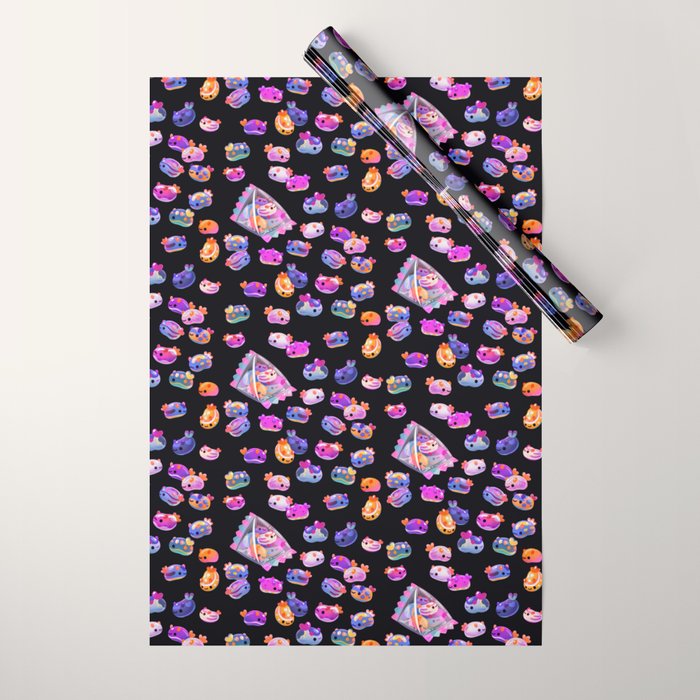 Jelly bean sea slug - dark Wrapping Paper Gallery Image 1